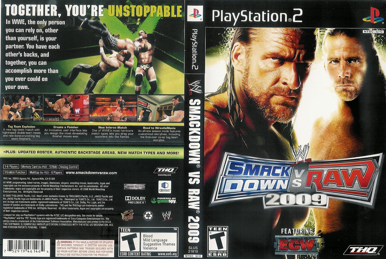 End PS2 Games Melhor Blog de PS2 WWE SmackDown vs. Raw 2009 PS2